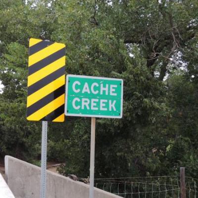 Cache creek oklahoma designation sign